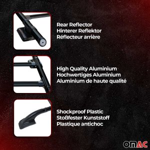 Chevrolet Colorado Roof Rails - Omac - Shark Alu - Black - '15-'22